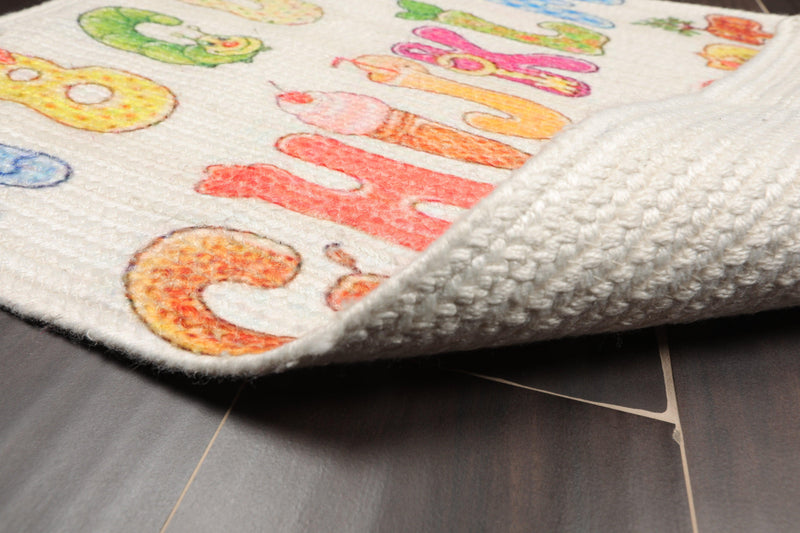 2'  00"x3'  00" Braided Mat  Oriental Area Persian Rug