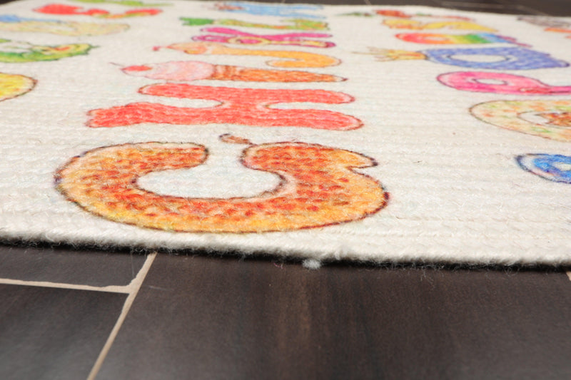 2'  00"x3'  00" Braided Mat  Oriental Area Persian Rug