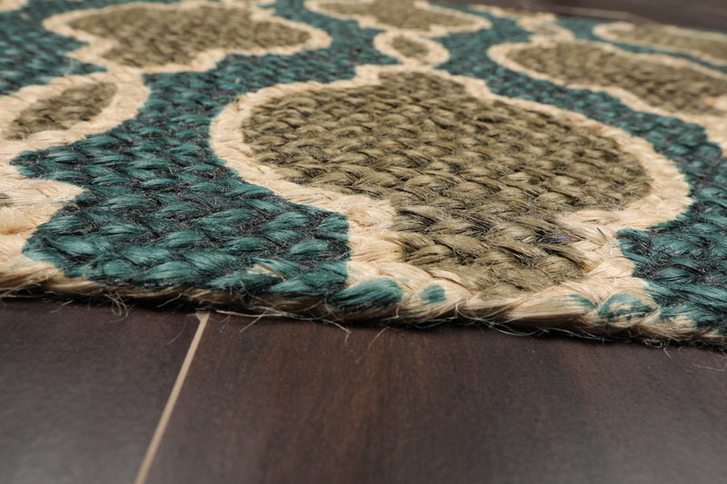 2'  00"x3'  00" Braided Mat  Oriental Area Persian Rug