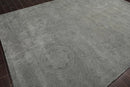 8' x 11' Handmade Wool Transitional Oriental Area Rug Tone on Tone Celadon