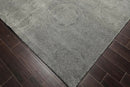 8' x 11' Handmade Wool Transitional Oriental Area Rug Tone on Tone Celadon