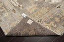8' 2''x10' 3'' LoomBloom Muted Turkish Oushak Hand Knotted Wool Area Rug Gray, Ivory Color