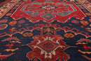 5'10'' x 12'2'' Antique Runner Hand Knotted Wool Kazak Oriental Area Rug Navy