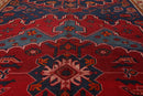 5'10'' x 12'2'' Antique Runner Hand Knotted Wool Kazak Oriental Area Rug Navy