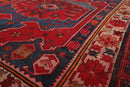 5'10'' x 12'2'' Antique Runner Hand Knotted Wool Kazak Oriental Area Rug Navy