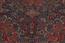 6x9 Rust, Navy Hand Knotted 100% Wool Tabriz Traditional Oriental Area Rug