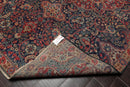 6x9 Rust, Navy Hand Knotted 100% Wool Tabriz Traditional Oriental Area Rug