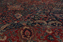 6x9 Rust, Navy Hand Knotted 100% Wool Tabriz Traditional Oriental Area Rug