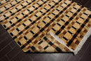6'9" x 9'3"Hand Knotted Wool Tibetan Oriental Area Rug Modern Contemporary Beige