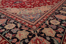 8'10" x 11'11" Hand Knotted Wool Romanian Tabrizz Traditional Area Rug Red