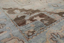 7' 7''x9' 10'' LoomBloom Muted Turkish Oushak Hand Knotted Wool Area Rug Taupe,Beige Color