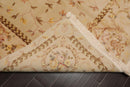5'9" x 8'9" Hand Knotted 300KPSI Wool & silk Aubusson Savonnerie Area Rug Beige