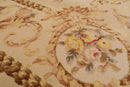 5'9" x 8'9" Hand Knotted 300KPSI Wool & silk Aubusson Savonnerie Area Rug Beige