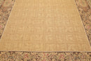 8’1"x11’6" Hand Woven 100% wool French Aubusson Needlepoint Area Rug Gold