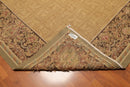 8’1"x11’6" Hand Woven 100% wool French Aubusson Needlepoint Area Rug Gold