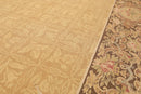 8’1"x11’6" Hand Woven 100% wool French Aubusson Needlepoint Area Rug Gold