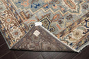 7' 11''x10' 1'' LoomBloom Muted Turkish Oushak Hand Knotted Wool Area Rug Gray, Blue Color