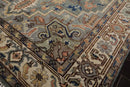 7' 11''x10' 1'' LoomBloom Muted Turkish Oushak Hand Knotted Wool Area Rug Gray, Blue Color