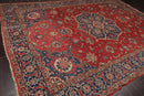 9'5'' x 13' Hand Knotted 100% Wool Tabrizz Traditional Oriental Area Rug Coral