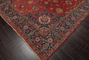 9'5'' x 13' Hand Knotted 100% Wool Tabrizz Traditional Oriental Area Rug Coral