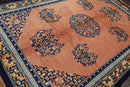6'7" x 9'7" Hand Knotted 100% Wool Chinese Art Deco Oriental Area Rug Peach