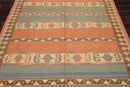 6' x 9' Hand Knotted 100% Wool Romanian Kilim Southwestern Area Rug Salmon