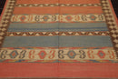 6' x 9' Hand Knotted 100% Wool Romanian Kilim Southwestern Area Rug Salmon