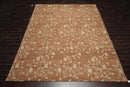 9' x 12' Hand Knotted Tibetan 100% Wool Transitional Muted Area Rug Brown