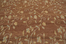 9' x 12' Hand Knotted Tibetan 100% Wool Transitional Muted Area Rug Brown