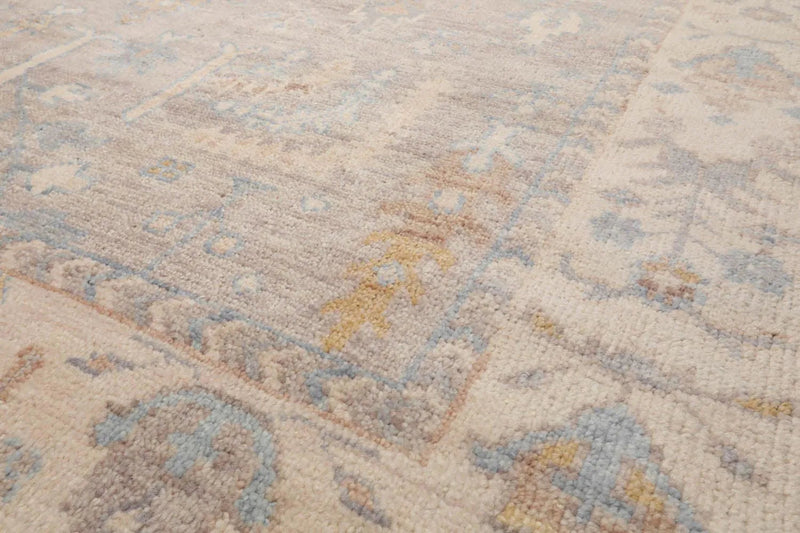 7' 9''x10' LoomBloom Muted Turkish Oushak Traditional Hand Knotted Wool Area Rug Taupe, Beige Color