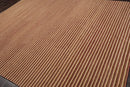 8' x 10' Hand Knotted Tibetan 100% Wool Stripes Modern Designer Area Rug Beige