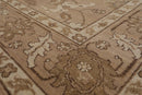 7'8" x 9'11" Hand Knotted 100% Wool Peshawar Oriental Area Rug Taupe