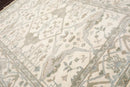8' 2''x10' 2'' LoomBloom Muted Turkish Oushak Hand Knotted Wool Area Rug Ivory, Gray Color