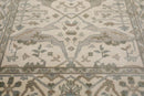 8' 2''x10' 2'' LoomBloom Muted Turkish Oushak Hand Knotted Wool Area Rug Ivory, Gray Color