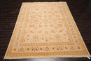 9'1"x 11'10" Hand Knotted Wool PakPersian 16/18 300 KPSI Oriental Area Rug Beige
