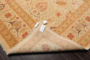 9'1"x 11'10" Hand Knotted Wool PakPersian 16/18 300 KPSI Oriental Area Rug Beige
