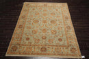 8' x 10' Hand Knotted 100% Wool Agra Oriental Area Rug Aqua