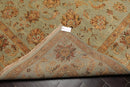 8' x 10' Hand Knotted 100% Wool Agra Oriental Area Rug Aqua