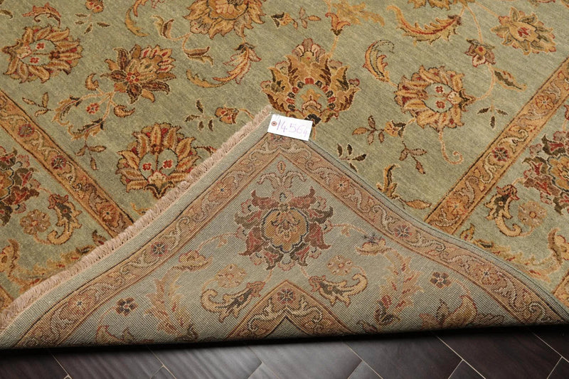 8' x 10' Hand Knotted 100% Wool Agra Oriental Area Rug Aqua