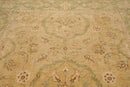 8'9" x 8'11" Square Hand Knotted 100% Wool Peshawar Oriental Area Rug Beige