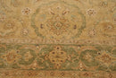 8'9" x 8'11" Square Hand Knotted 100% Wool Peshawar Oriental Area Rug Beige