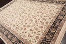 8'9'' x 11'10'' Hand Knotted Wool SinoPersian 200 KPSI Oriental Area Rug Cream