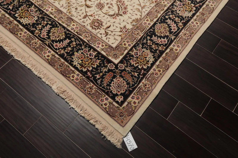 8'9'' x 11'10'' Hand Knotted Wool SinoPersian 200 KPSI Oriental Area Rug Cream
