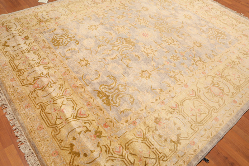 8' x 10' Hand Knotted Stone Wash Veg dyes Wool Traditional Area rug Gray