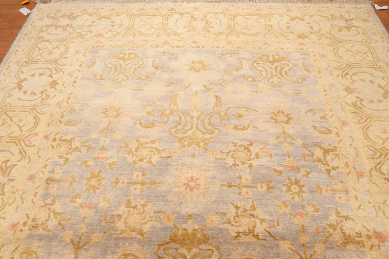 8' x 10' Hand Knotted Stone Wash Veg dyes Wool Traditional Area rug Gray