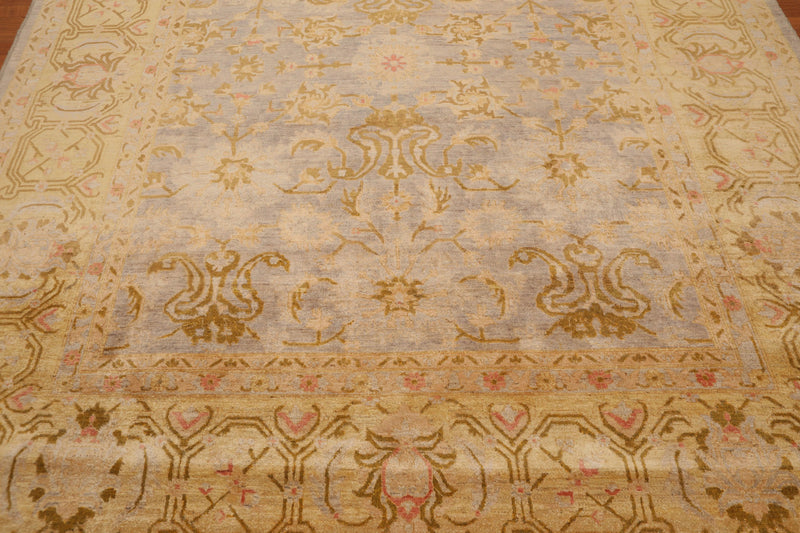 8' x 10' Hand Knotted Stone Wash Veg dyes Wool Traditional Area rug Gray