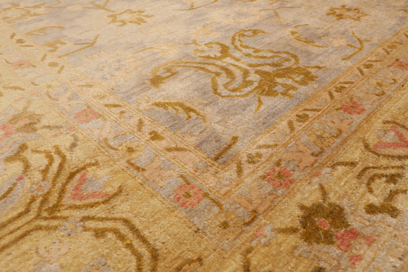 8' x 10' Hand Knotted Stone Wash Veg dyes Wool Traditional Area rug Gray