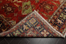9'5" x12'5" Hand Knotted full pile Afghan Veg-dyes Arts & Crafts Tribal Area Rug Burnt Orange