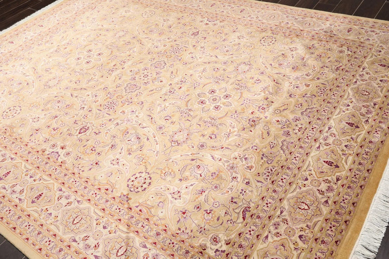 8'1' 'x 10'3'' Hand Knotted Wool PakPersian 16/18 300 KPSI Oriental Area Rug Tan