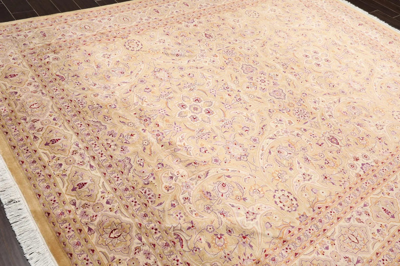 8'1' 'x 10'3'' Hand Knotted Wool PakPersian 16/18 300 KPSI Oriental Area Rug Tan
